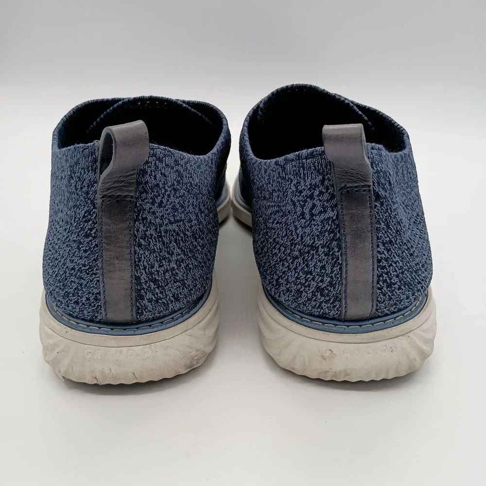 Cole‎ Haan Grand Evolution Stitchlite Oxford Navy Blue Knit Shoes Mens 12M